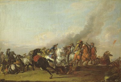 Botsing van de cavalerie door Jacques Courtois